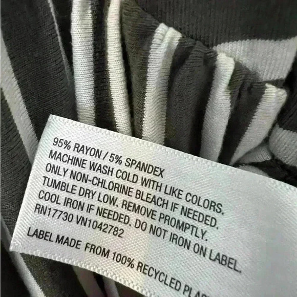 Isabel Maternity by Ingrid + Isabel Tank Top Green Stripes | Size XS - Picture 5 of 5